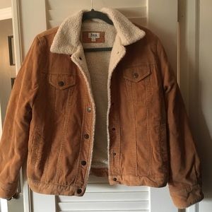 BASS&CO corduroy fuzzy jacket